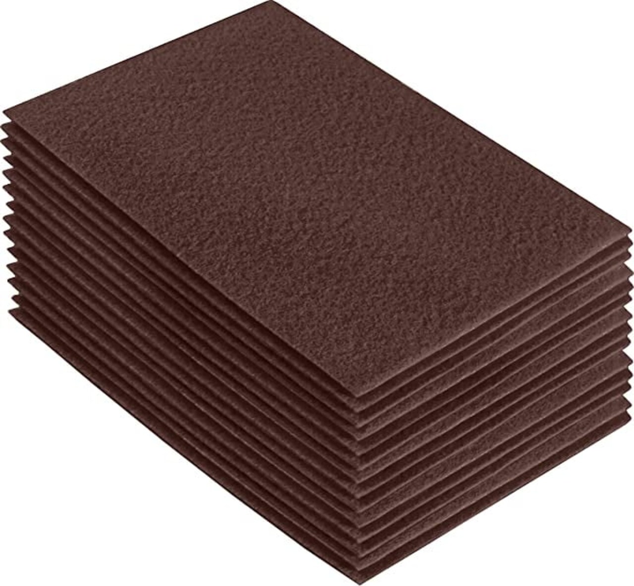 FabricLA Acrylic Felt Sheets for Crafts - Precut 9" X 12" Inches (20 cm X 30 cm) Felt Squares - Use Felt Fabric Craft Sheets for DIY, Hobby, Costume, and Decoration | Brown - 10 Pieces